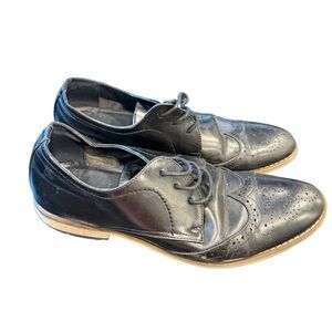 Elegant Black Leather Men's Loafers